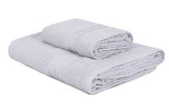 Set di 2 asciugamani Sicco 100% cotone Grigio
