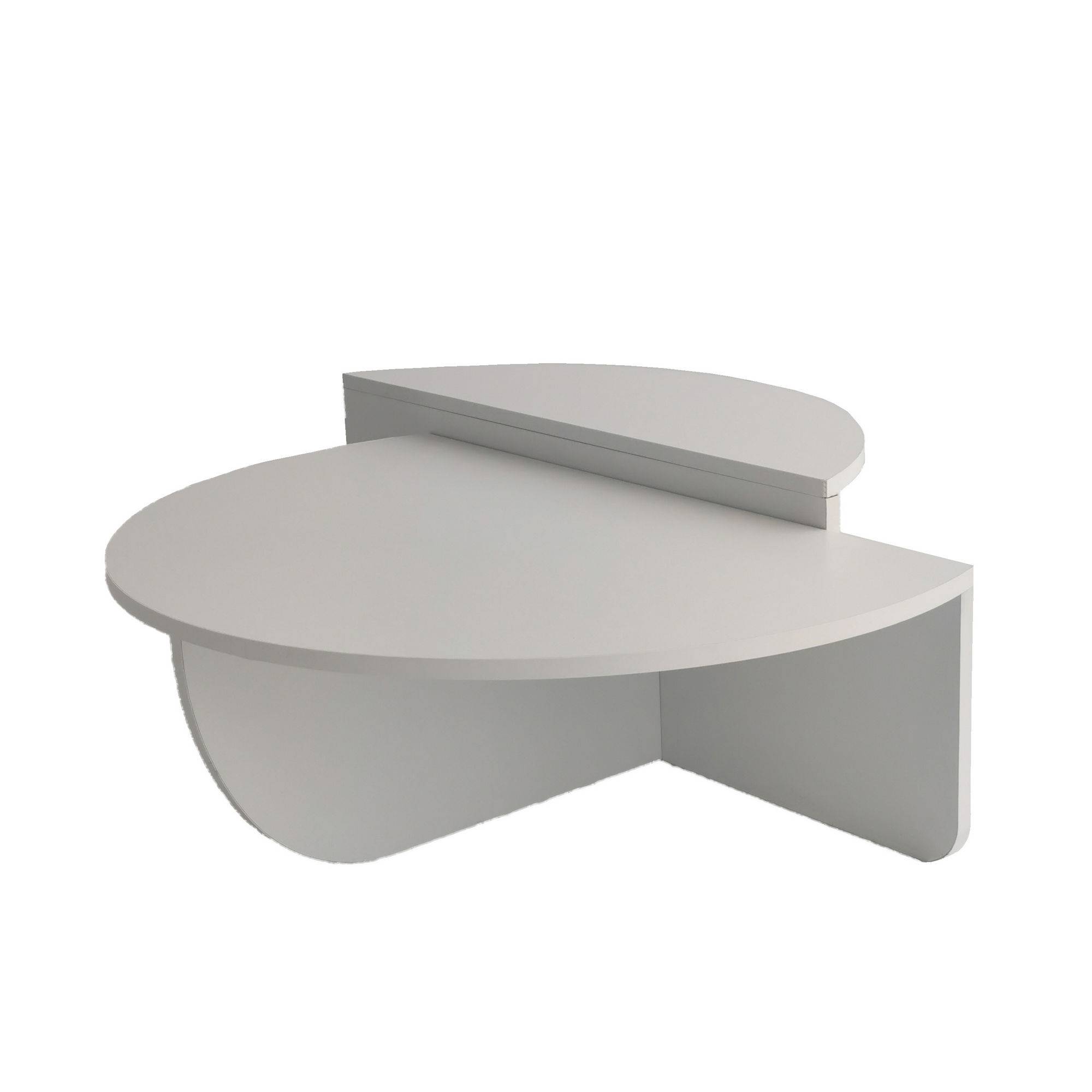 Set van 2 witte salontafels met Oatglow-design