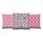 Set aus 3 sortierten Kissen Decorare Tapete 43 x 43 cm Baumwolle Polyester Rosa 