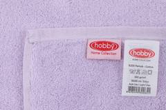 Kallos Handtuchset mit 3 Handtüchern und zwei glänzenden Leisten 50 x 90 cm 100% baumwollstoff Violettschattierung
