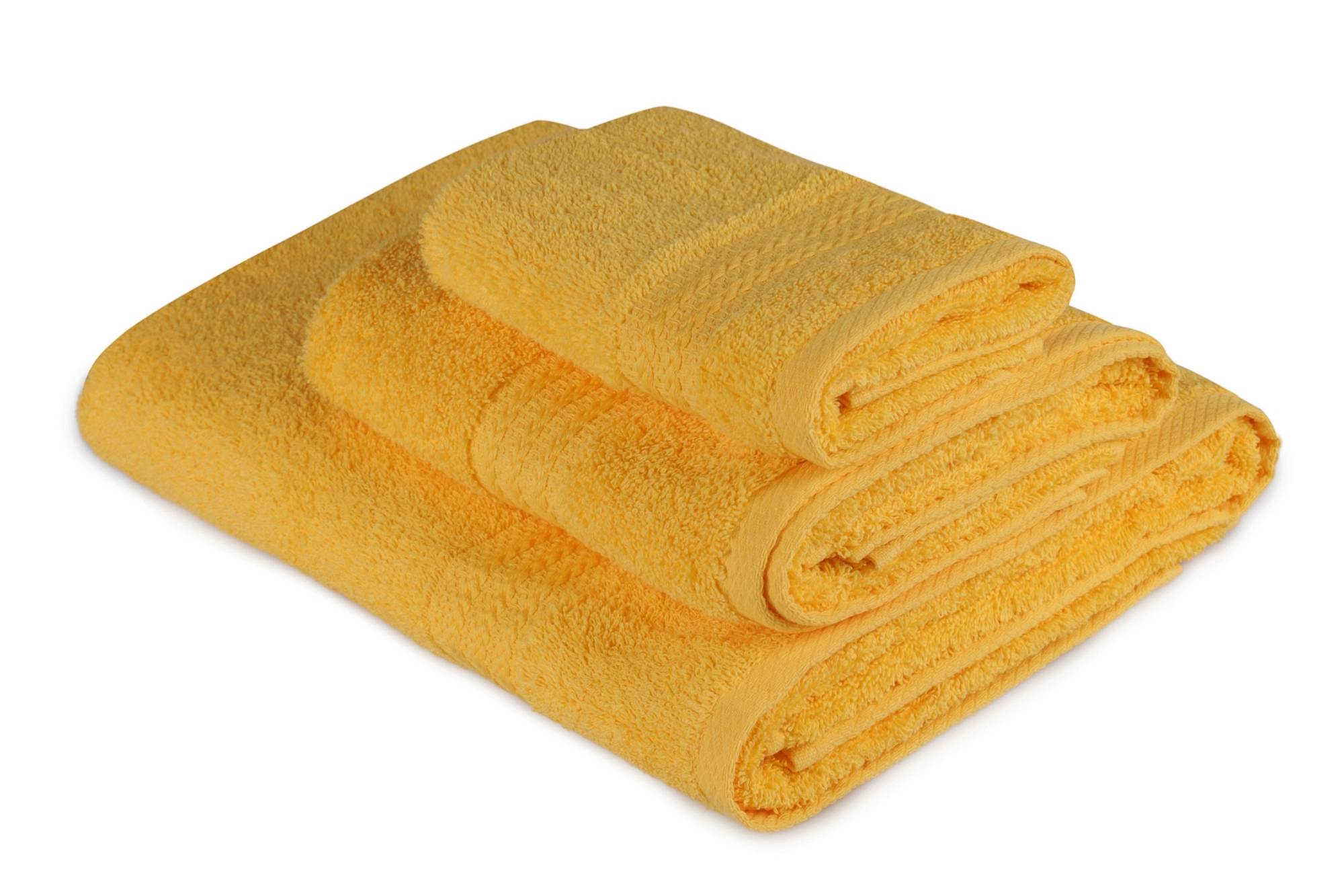 Juego de 3 toallas SIcco 100% algodón Mostaza