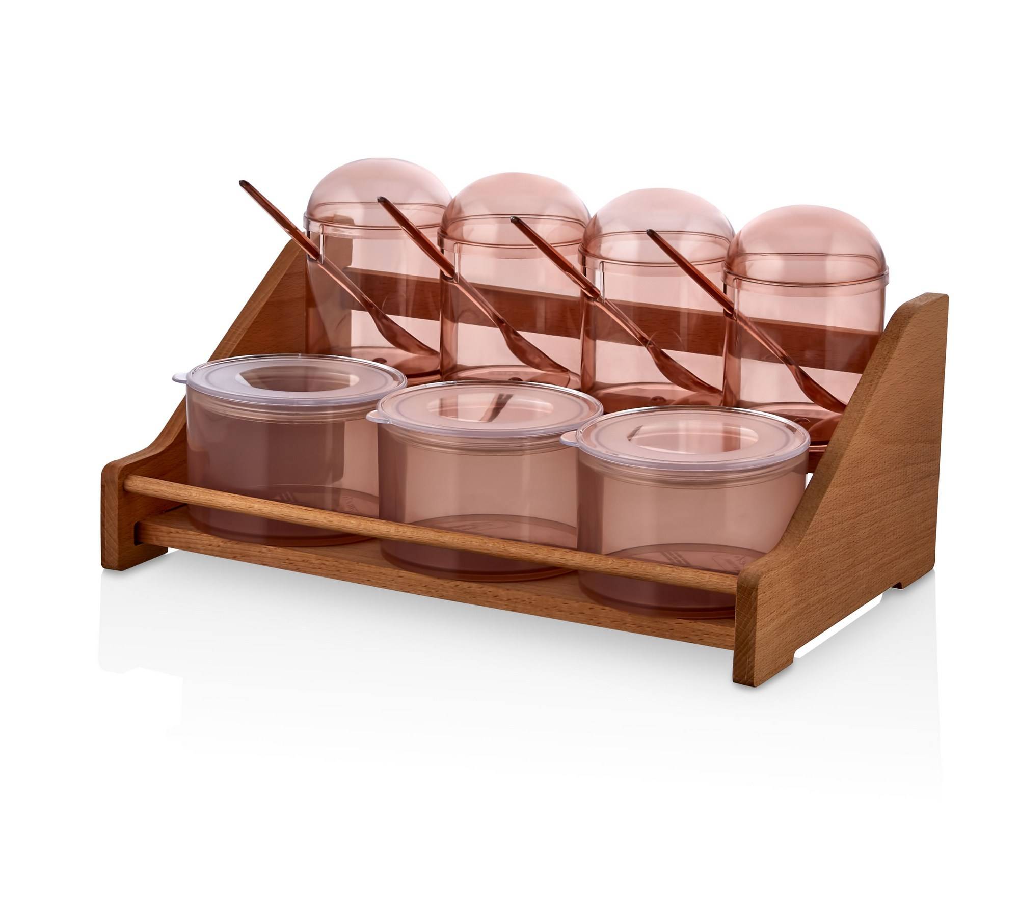 Set de 3 pots en verre borosilicate avec couvercle en bambou à visser 75 ml  - Achat, utilisation et entretien - MesÉpices.com