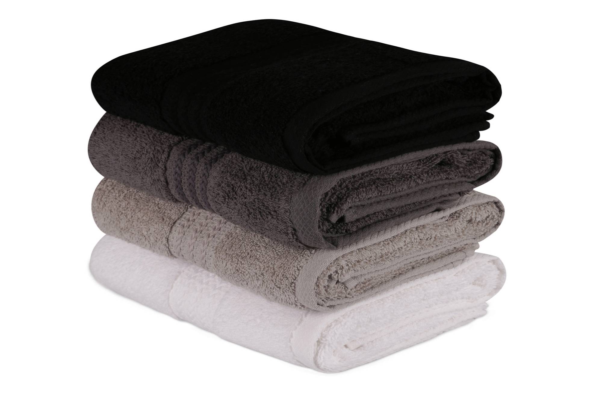 Set de 4 serviettes essuie-main broderies thème marin Anchora 50 x 90 cm  100%