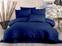 Set aus Bettbezug 140x200cm und Kopfkissenbezug 60x60cm Undroa 100% baumwollstoff satiniert Blau