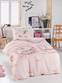 Set einfacher Bettdeckenbezug mit Einhorn-Blumenprint Noctis Polycotton Creme Rosa Orange Gelb Türkis
