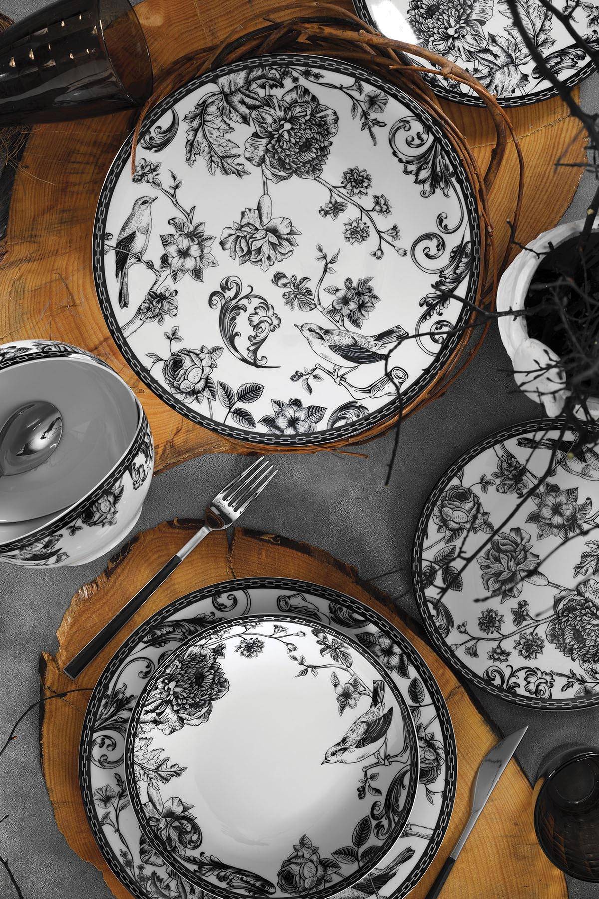 Set Vaisselle Service Dîner 26 Pièces Murrina 100% Porcelaine Beige à Prix  Carrefour