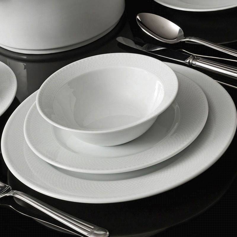 Set vaisselle service dîner 24 pièces Murrina Porcelaine Cannelle