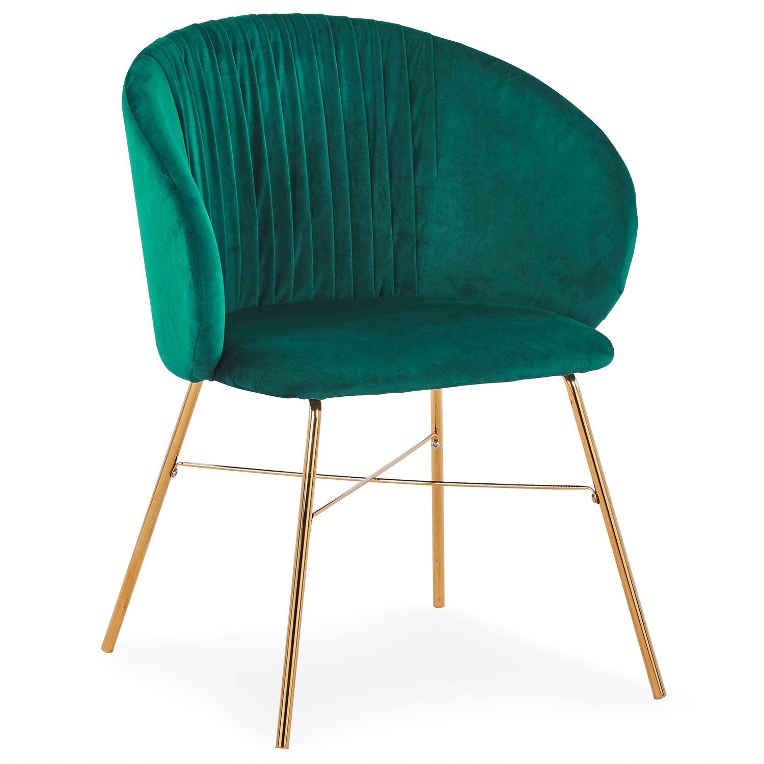 Smart Chair Groen Velvet Gouden poten