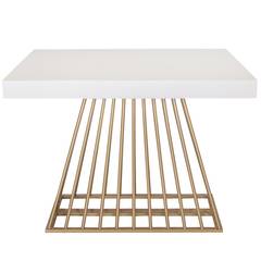 Solix Ausziehbarer Tisch aus Holz Weiß