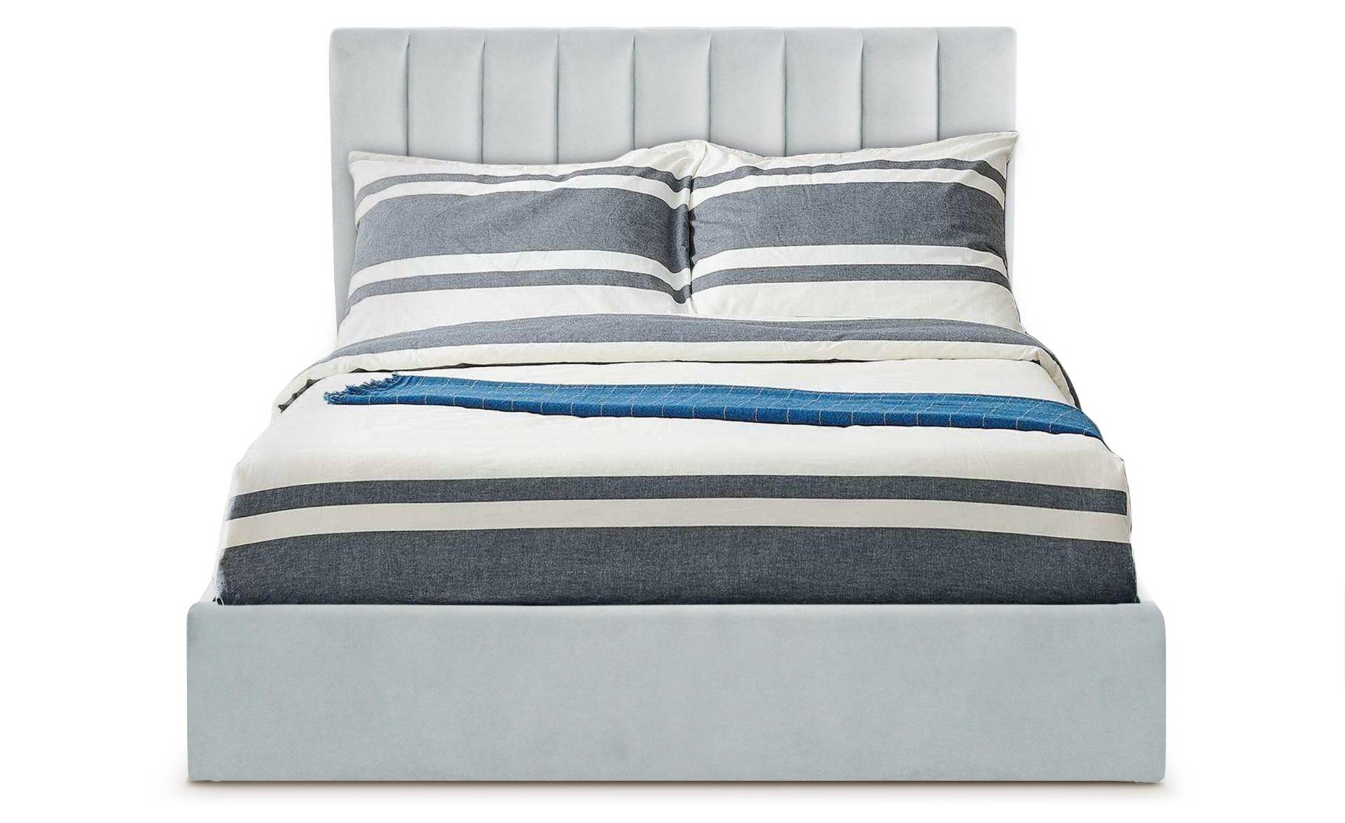 Songe Safe bed + zilveren fluwelen bedbodem 160 cm
