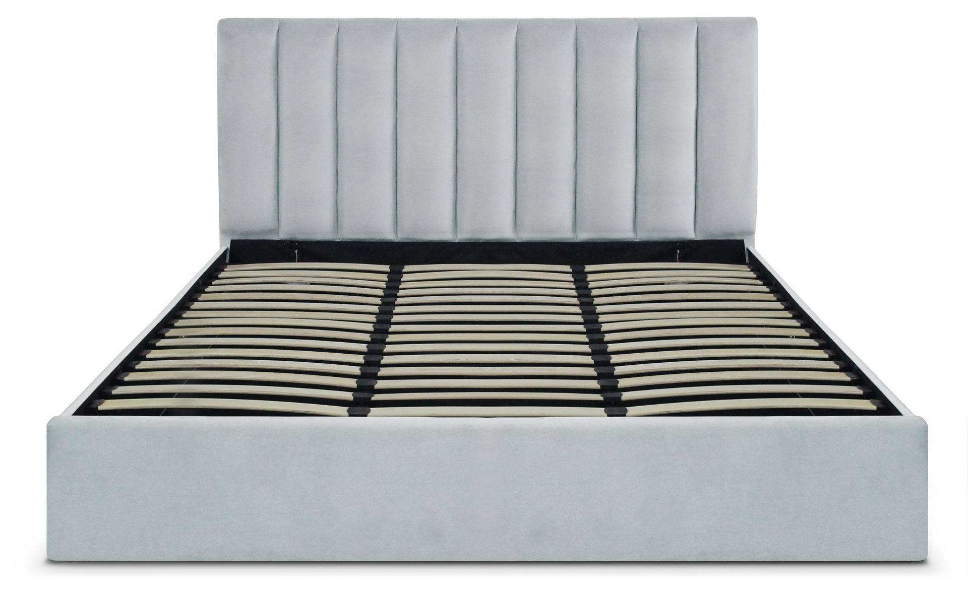 Songe Safe bed + zilveren fluwelen bedbodem 180 cm