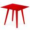 Tavolino quadrato 40cm Bipolart Metal Red