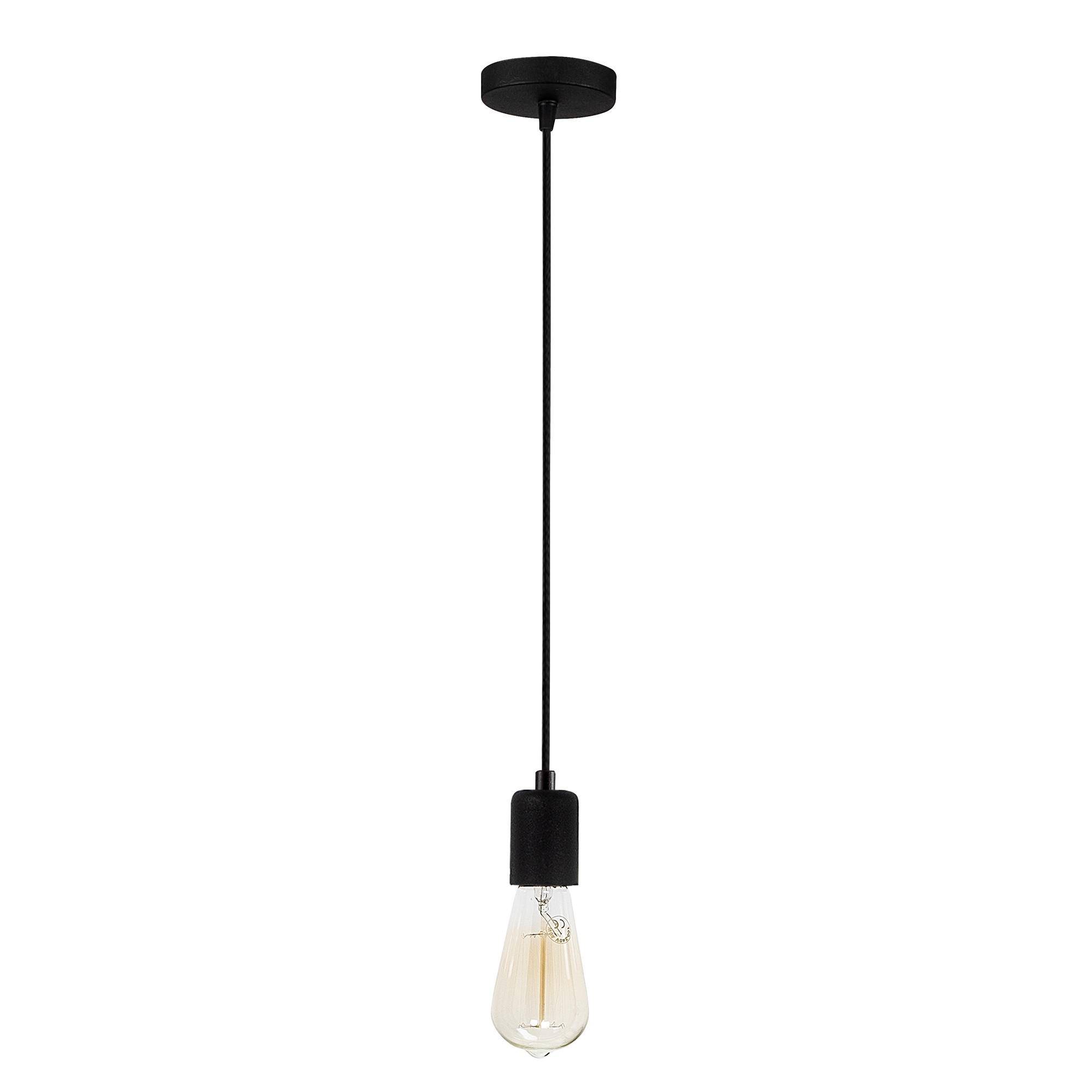 Dustin Métal Noir 1-lichts hanglamp