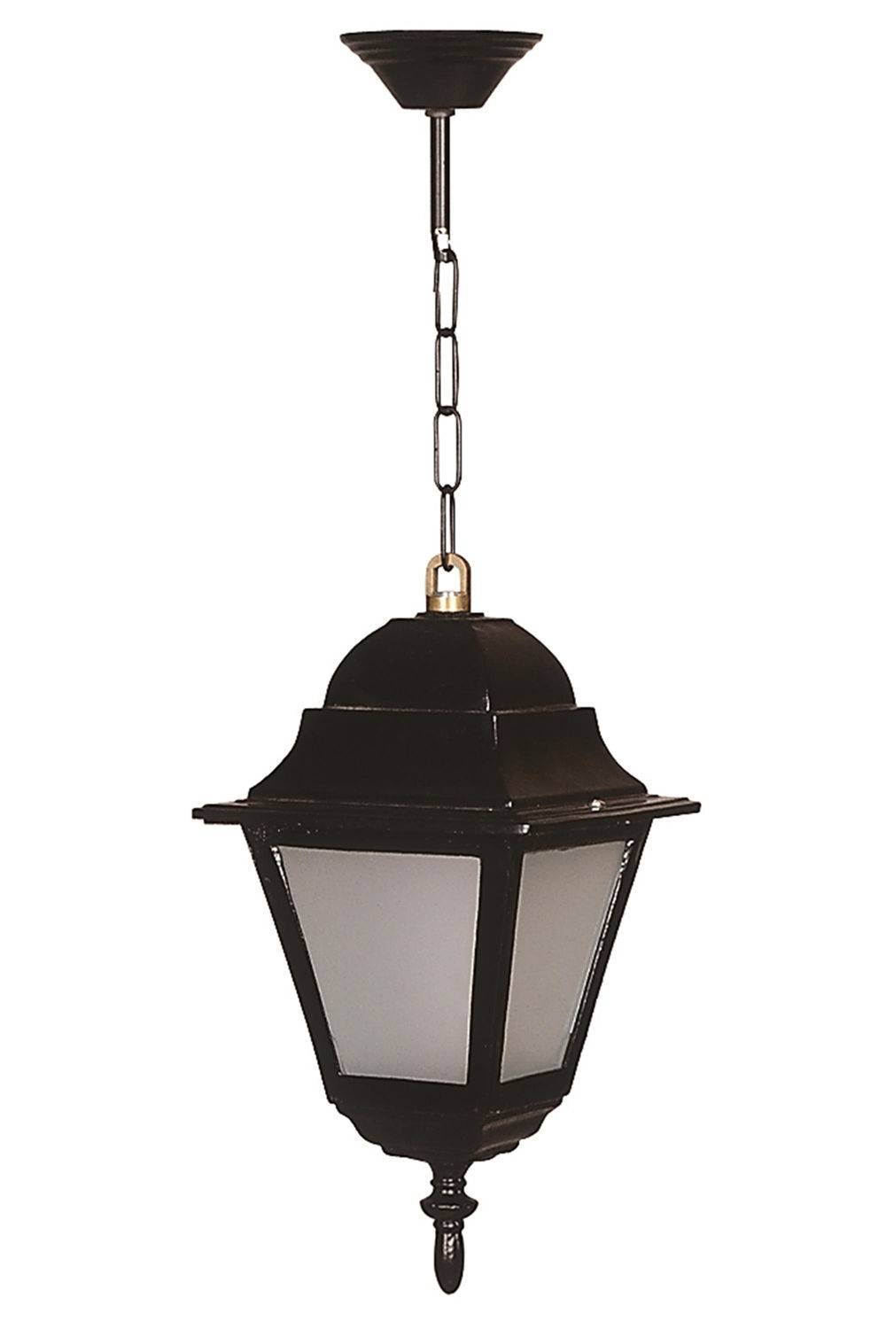 Lámpara colgante de exterior Abelin H55cm Negro