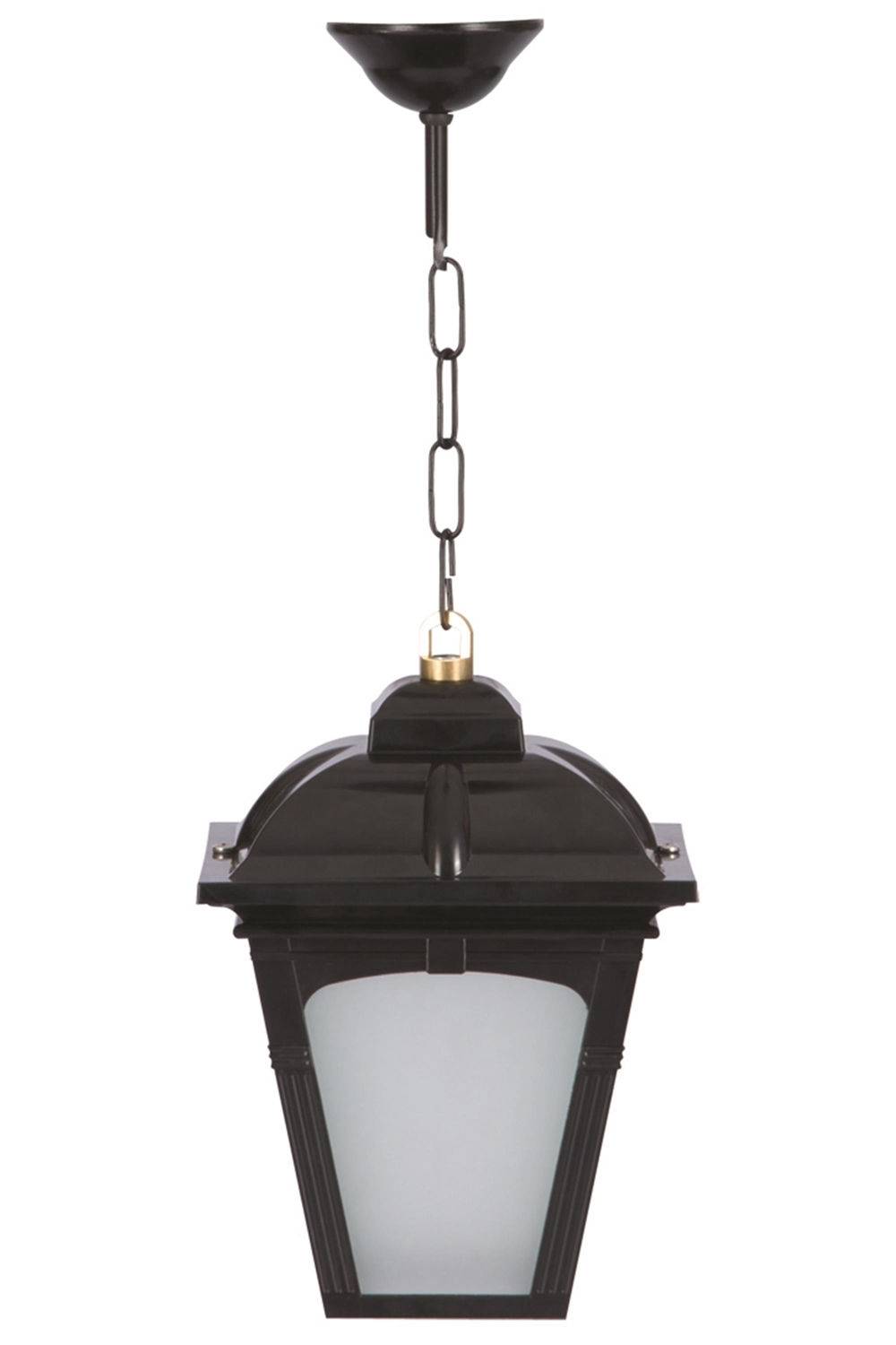 Lámpara colgante de exterior Aubin H50cm Negro