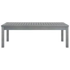 Tavolino Joubarbe 100cm grigio in legno massiccio