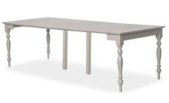 Uitschuifbare consoletafel 250 cm elegantie grijs