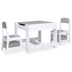 Kindertisch und -stühle Sunsa Holz Weiß