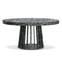 Ausziehbarer ovaler Tisch 300cm Eliza Marmor-Effekt Schwarz