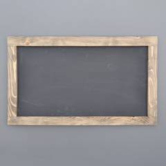 Ingelijst schoolbord handgemaakt Scholis L100xH60cm Massief hout licht