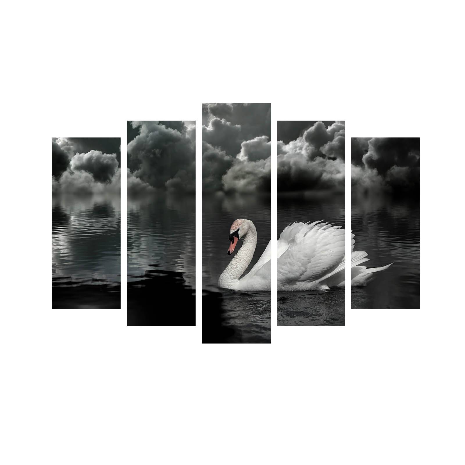 Vijfluik Atos Majestic Swan Scene Pattern