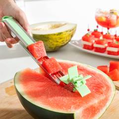 Wassermelonenschneider in Würfeln Paxton Plastik Grün und Edelstahl