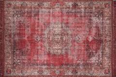 Tapis Biorna 150x230cm Motif Arabesque antique Rouge