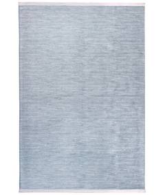 Bohni Teppich 180x290cm 100% Velours Blau und Weiß
