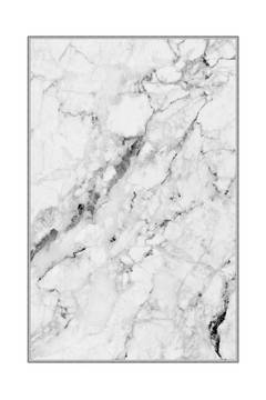 Caserte Teppich 120x180cm Weiß mit Marmoreffekt