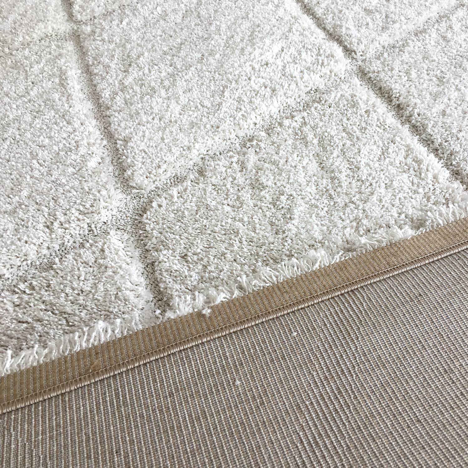 Extra grand tapis blanc cassé 200x300cm, tapis de zone, tapis de