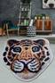 Tapis de salle de bain Bengalia 100x100cm Motif tête de tigre