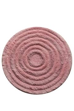 Tappetino da bagno acrilico rotondo in polvere rosa