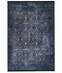 Tapis Hadorn 100x300cm Motif Victorien Bleu et noir