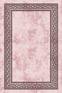 Irat Teppich 120x180cm Griechisches Muster Rosa und Weiß