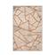 Tapijt Ken 120x180cm Beige beton effect en geometrische lijnen abstract Goud