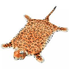 Tapis peluche Savana en forme de léopard 139cm