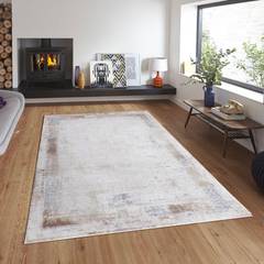 Rechthoekig tapijt Taloula 200x290cm Natural worn effect Beige
