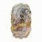 Tappeto Rikocre 160x230cm Grigio e beige Motivo effetto marmo e fili d'oro