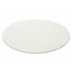 Soros rond tapijt D120cm stof Wit creme