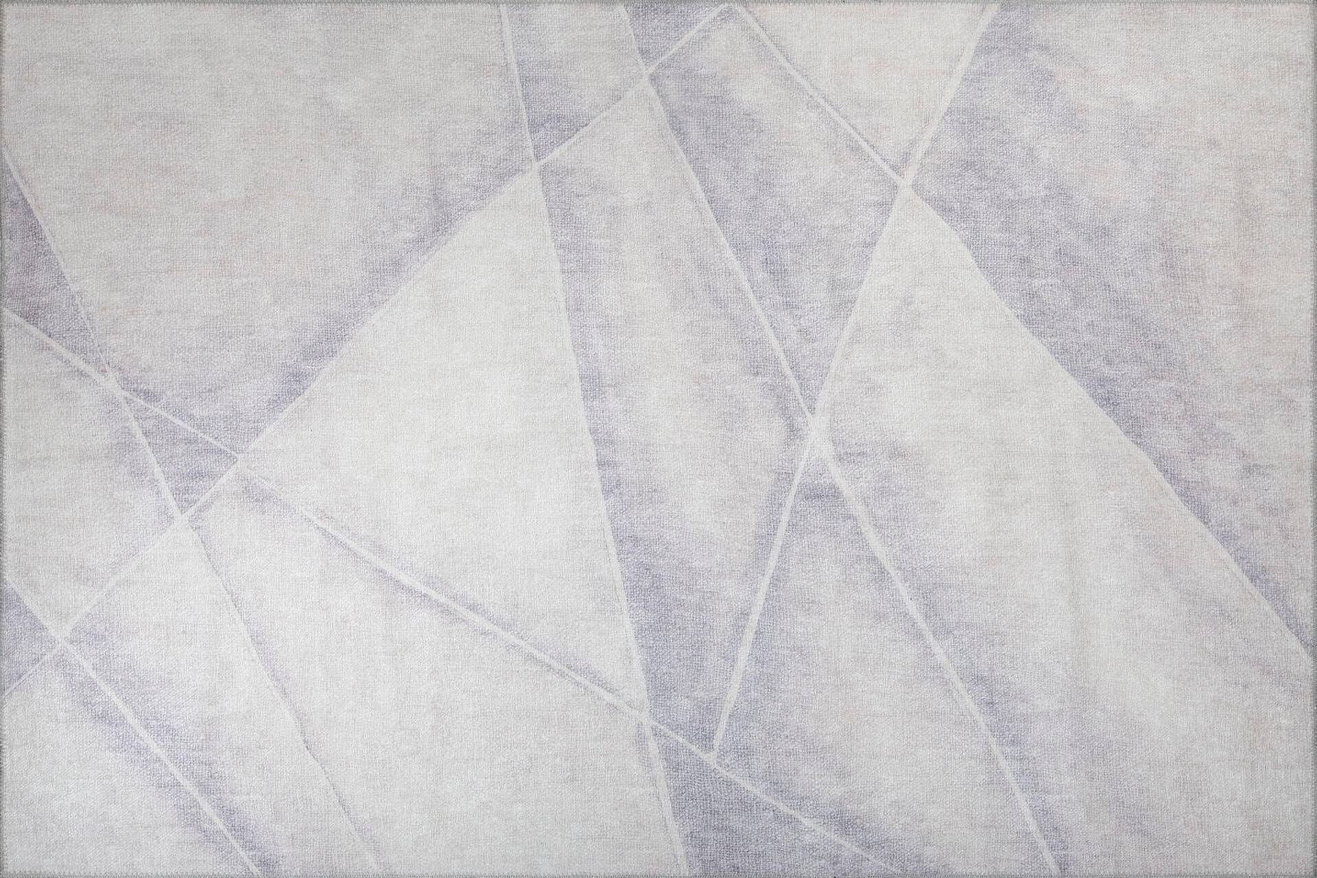 Alfombra Tanais 210x310cm Motivo geométrico Tono gris