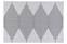 Vashti Teppich 120x180cm Sisal Rautenmuster in Streifen Schwarz und Weiß