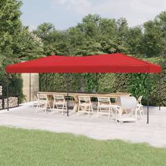 Opvouwbare partytent Rood 3x6 m