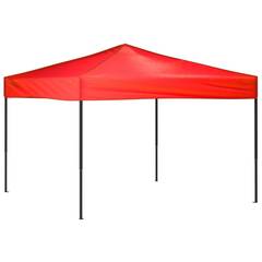 Vouwbare partytent Mawa L292xH245cm Stof Rood
