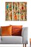 Triptychon Fabulosus B70xH50cm Motiv Afrikanische Frauen, Lebensstil, Mehrfarbig