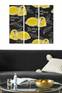 Trittico Fabuloso L70xH50cm Motivo illustrazione limone nero e giallo