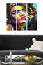 Triptychon Fabulosus B70xH50cm Motiv Malerei nachdenkliche Frau Mehrfarbig
