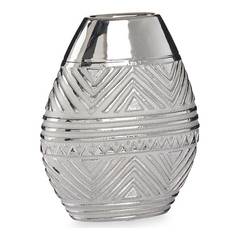Hostilia Vase 22x26,5cm Keramik Silber