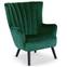Scandinavische Vidal fauteuil in groen fluweel