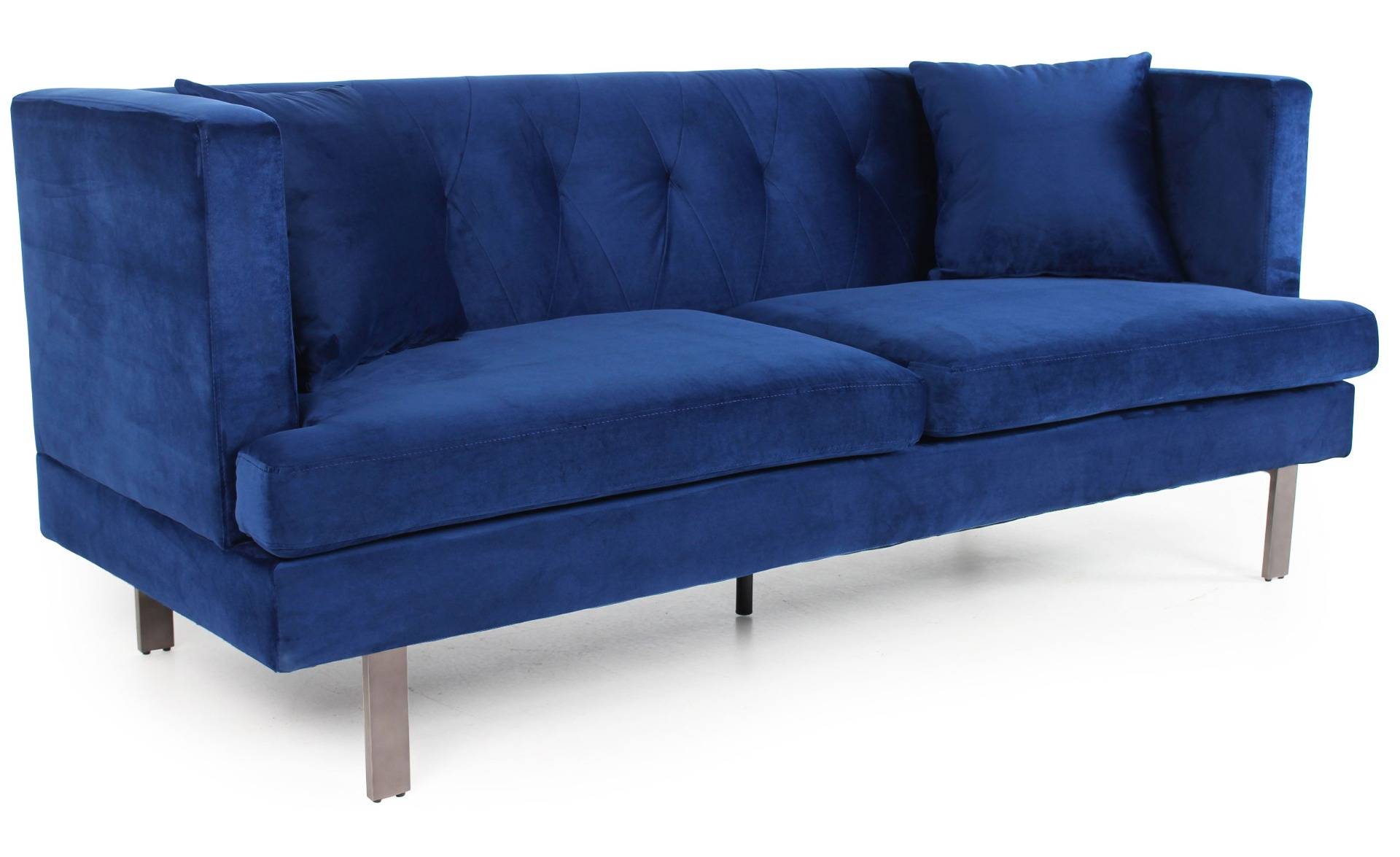 Vincennes 3-Sitzer Sofa mit Samtbezug Blau