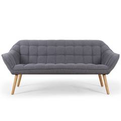 Sofa nordico Zentao 3 plz, tela gris